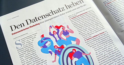 Raising the Data Treasure Specialist by Christian Ebernickel the Handelszeitung | Wortspiel