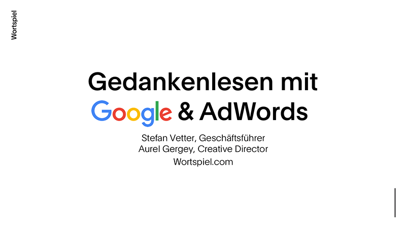 Gedankenlesen mit Google & AdWords